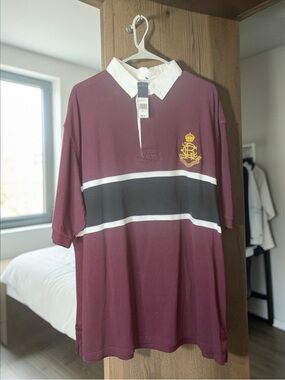 Polo by Ralph Lauren c. 2014 Crest Rugby Polo Shirt Size 2LT NWT